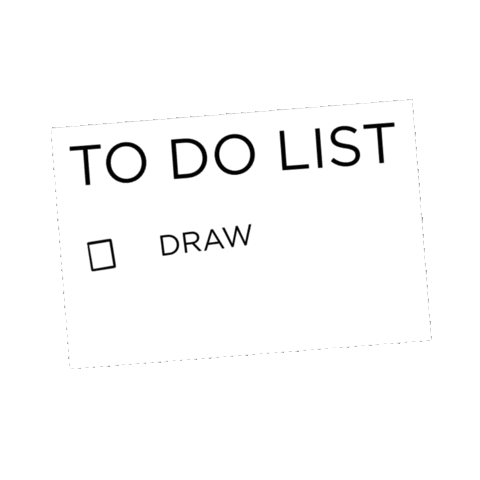 To Do List Drawing Sticker