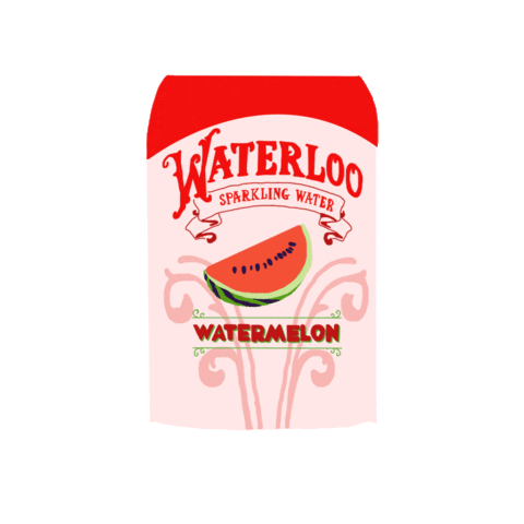Black Cherry Cheers Sticker by Waterloo Sparkling Water