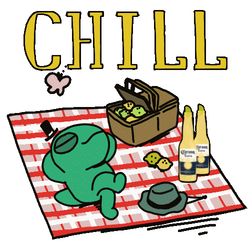 Chill Camping Sticker by Incrediville