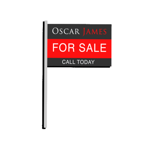 For Sale Sign Sticker by Oscar James Estate Agents
