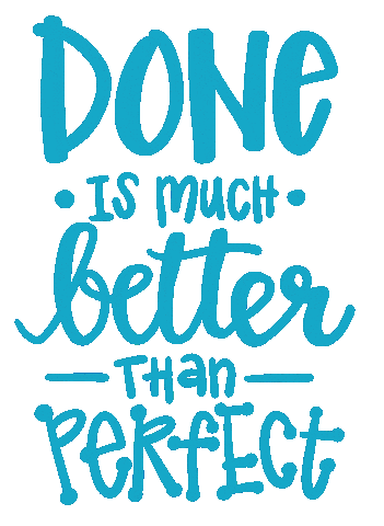 Done Is Better Than Perfect January Jumpstart Sticker