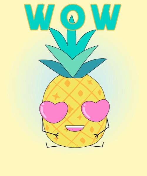 In Love Wow GIF by Pineapple Clothing