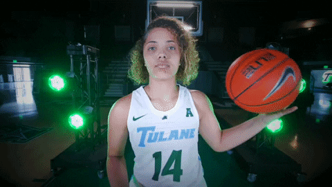 Basketball Women GIF by GreenWave