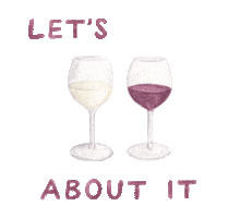 Valentines Day Wine Sticker by amy zhang