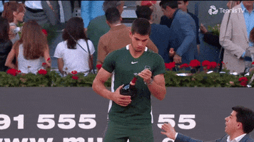 Good Times Drinking GIF by Tennis TV