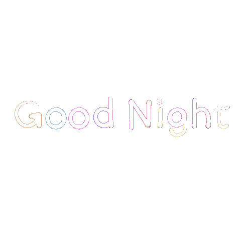 Good Night Text Sticker