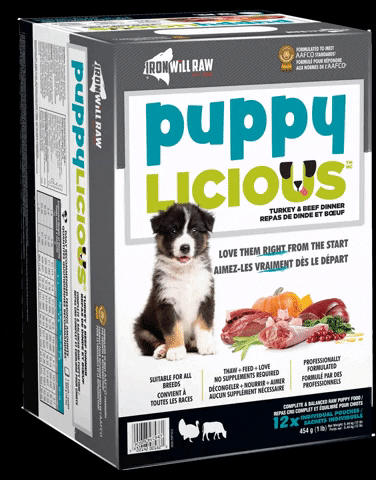 Puppy Dinner GIF by Iron Will Raw Pet Food™