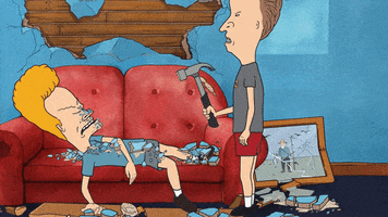 Wrestle Beavis And Butthead GIF by Paramount+