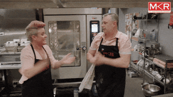 excited mick GIF by My Kitchen Rules