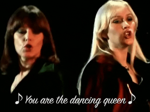 Dancing Queen GIF by ABBA - Find & Share on GIPHY