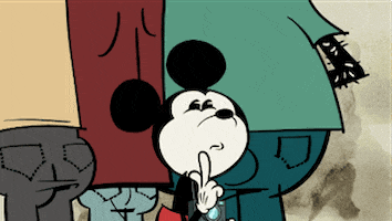 nervous mickey mouse GIF