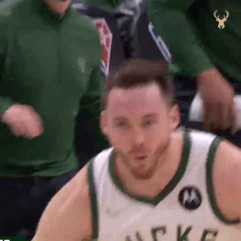 Giannis Antetokounmpo Reaction GIF by Milwaukee Bucks