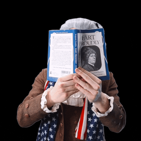 Founding Father Book GIF