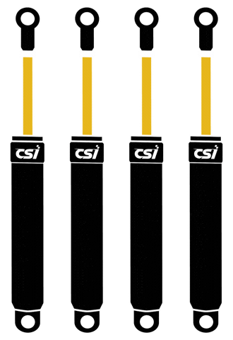 Sprint Car Shock Sticker by Competition Suspension Inc.