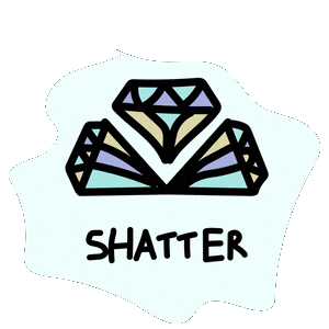 Plants Shatter Sticker by weNeed