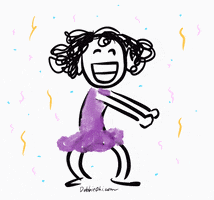 Happy Dance GIF by Debbie Ridpath Ohi