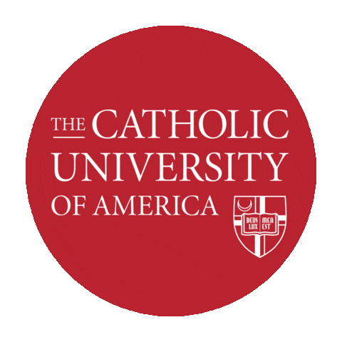 Red Sticker Sticker by Catholic University of America
