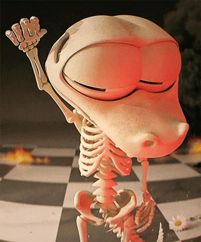 Skeleton Standing GIF