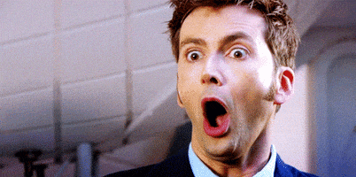 Shocked David Tennant GIF by Doctor Who