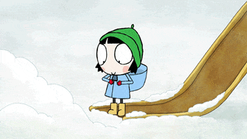 Snow Face First GIF by Sarah & Duck