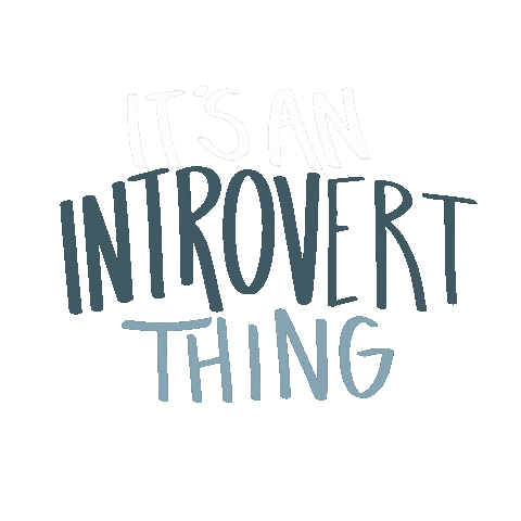 Introvert Sticker by kaylaannephotographystl