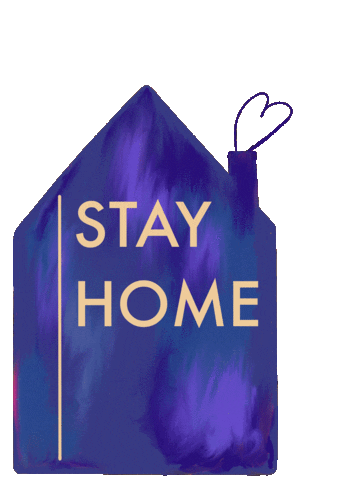 Stay Home Sticker by Isarsparer