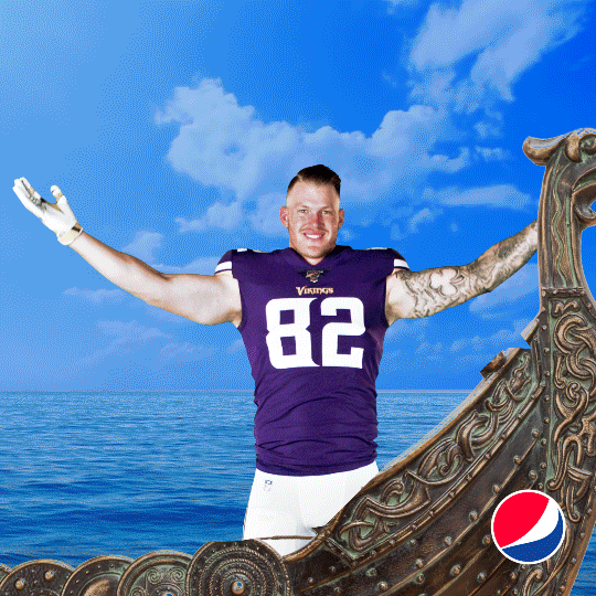 Minnesota Vikings Nfl GIF by Pepsi Fall Football