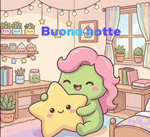 Buona Notte Dormire GIF by KuteCosmos | Home of Fruffy and 12 Kute Signs