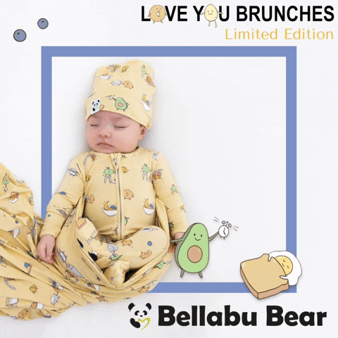 Wake Up Breakfast GIF by Bellabu Bear