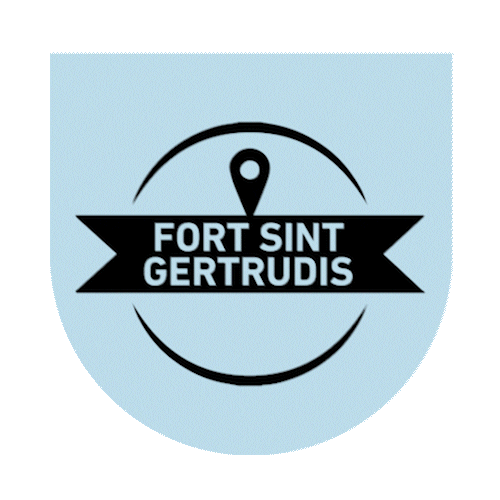 Hier Locaties - Fort St. Gertrudis Sticker