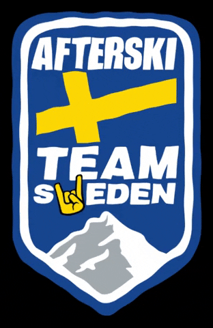 afterskiteamsweden party ski skiing sweden GIF
