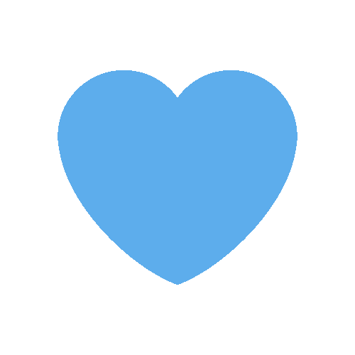 Blue Heart Sticker by Twitter for iOS & Android | GIPHY