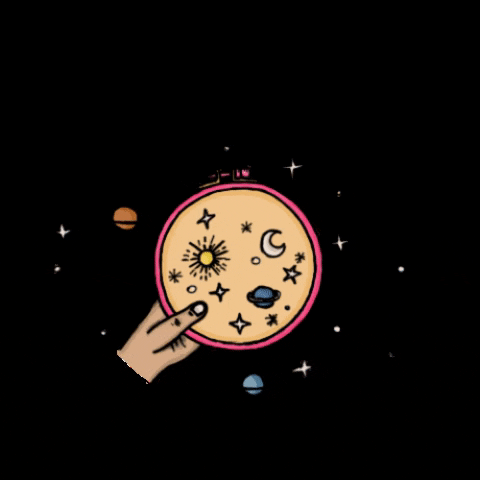 ilustra-lule universo bordado bordar lule GIF