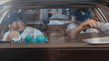 Driving Los Angeles Dodgers GIF by MLB