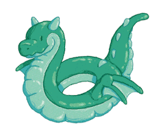 Summer Dragon Sticker by Outland