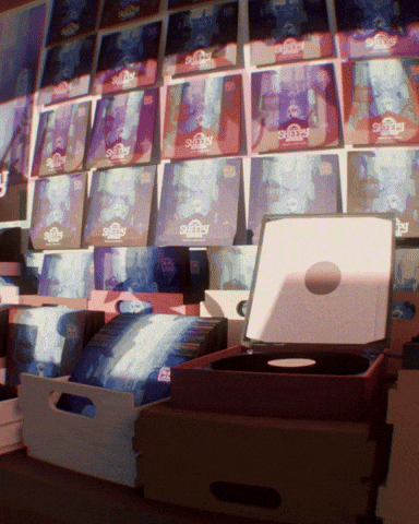 Vinyl Record Store GIF by SheepyandWooly