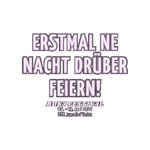 Party Festival Sticker by Bund der Deutschen Katholischen Jugend, Landesverband Oldenburg