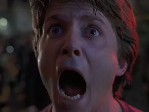 Screaming Michael J Fox GIF by Back to the Future Trilogy