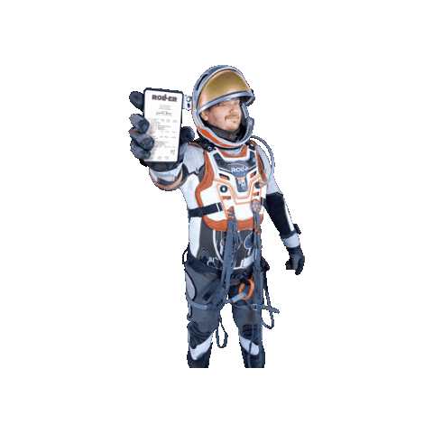 Aliens Astronaut Sticker by moebelroller