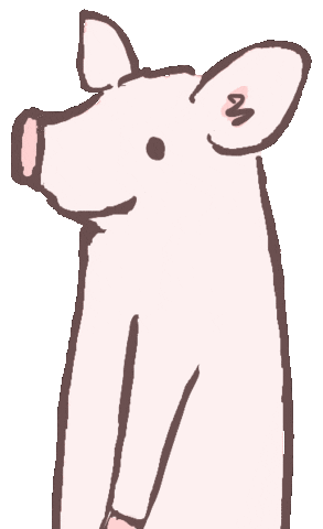 Happy Pig Sticker
