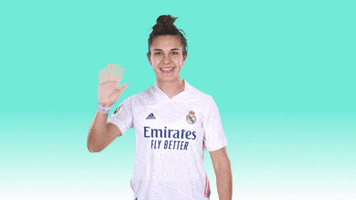 Wave Hello GIF by Real Madrid