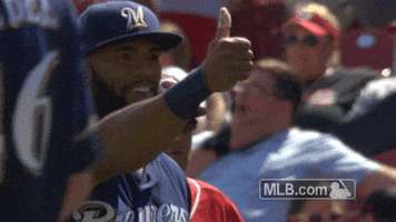 Milwaukee Brewers Thumbs Up GIF by MLB