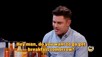 Breakfast Hot Ones GIF by First We Feast