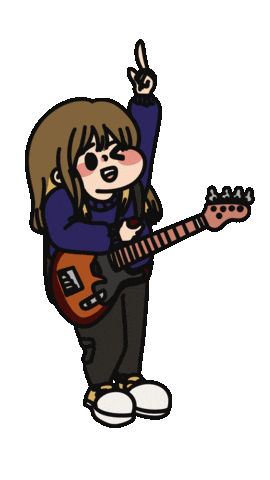 Pointing At You Bass Guitar Sticker