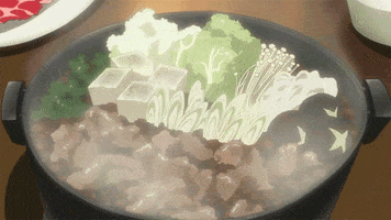 hot pot anime food GIF