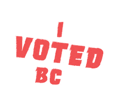Sticker by Elections BC