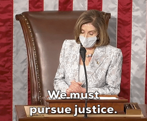 Nancy Pelosi Justice GIF by GIPHY News - Find & Share on GIPHY