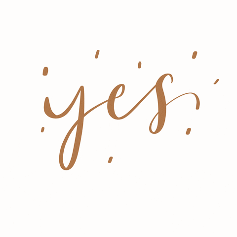 Yes Yes Lettering GIF