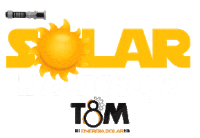 T8M Energia Solar Sticker