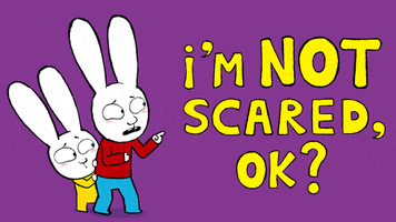 Scared Trick Or Treat GIF by Simon Super Rabbit